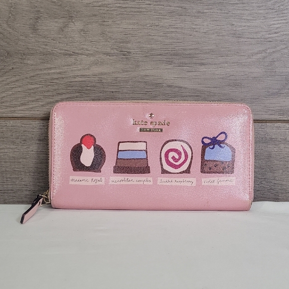 kate spade Handbags - Kate Spade Pink Cedar Street Chocolates Wallet